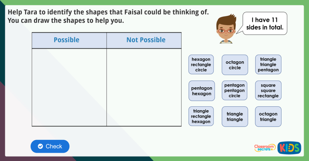 Year 2 2D Shapes Activities