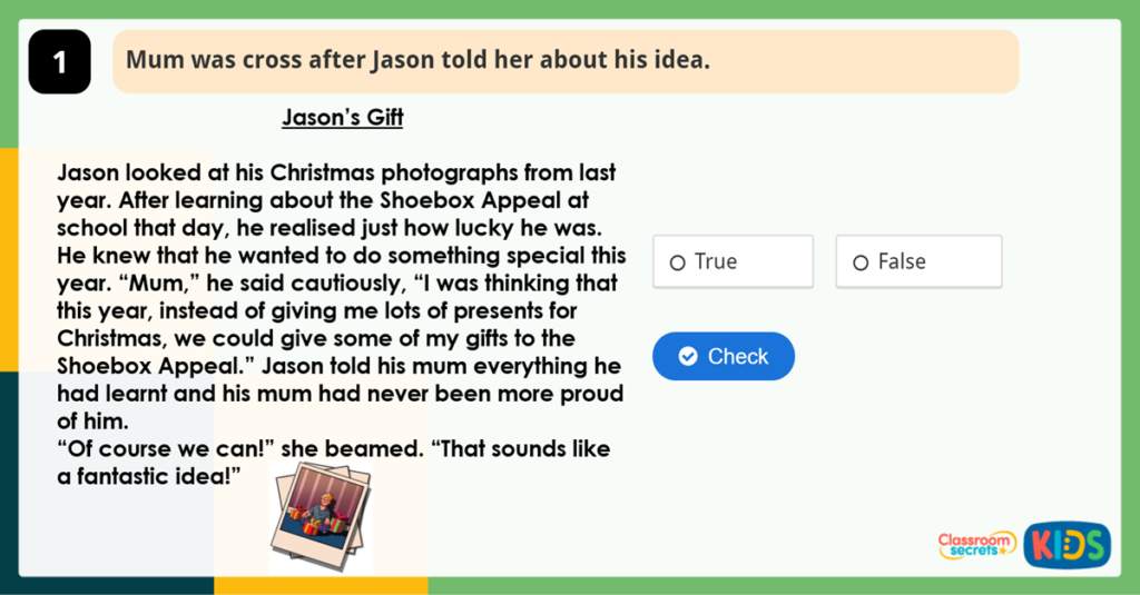 Year 2 Reading Activity