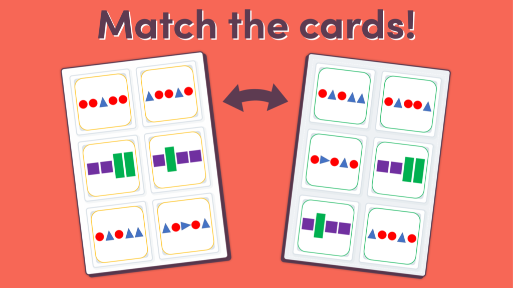 Year 2 Repeating Patterns Matching Game