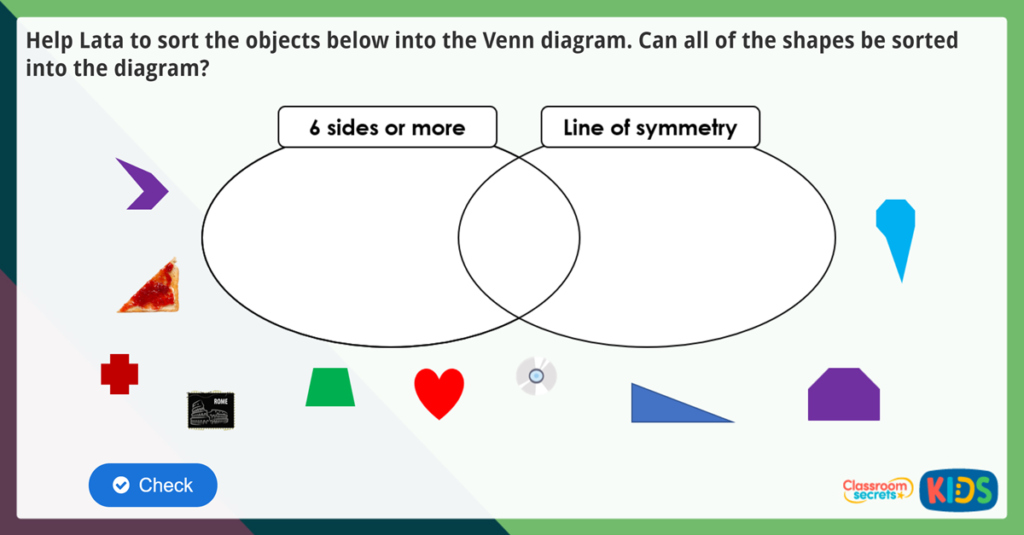 Year 2 Sort 2D Shapes Activities