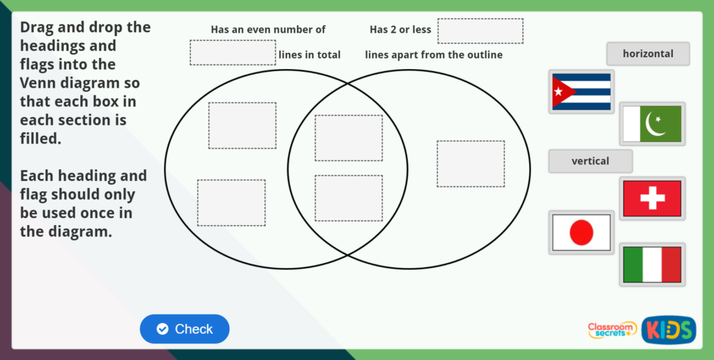 Year 3 Identifying Lines Maths Challenge