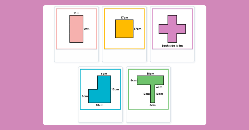 Year 4 Perimeter of Rectilinear Shapes Game
