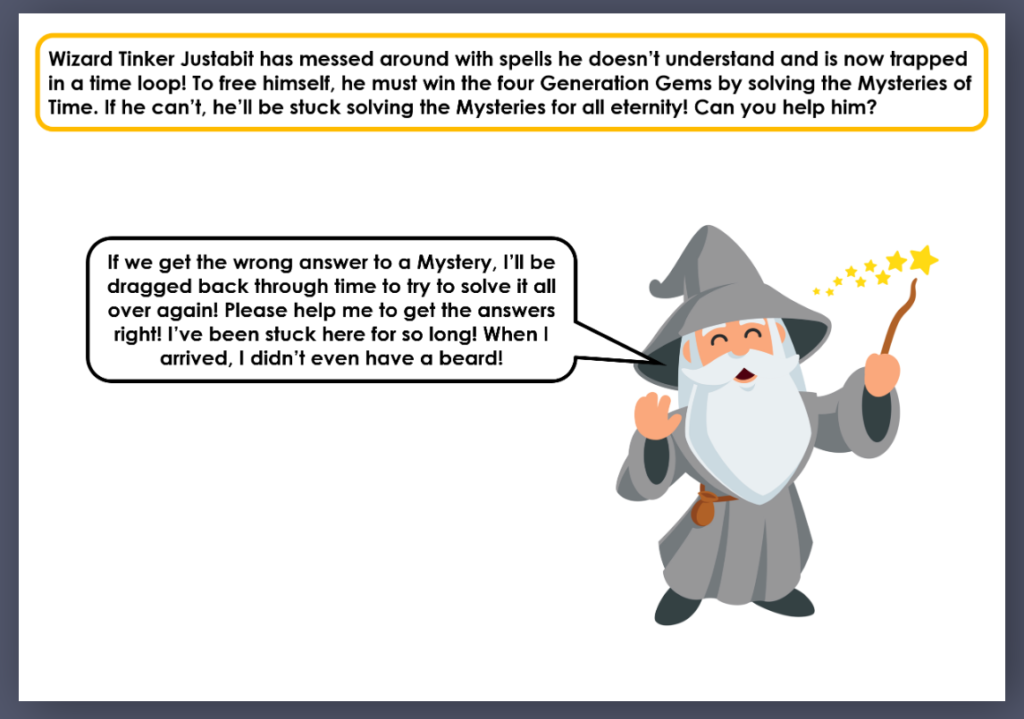 Year 4 Time Adventure Game