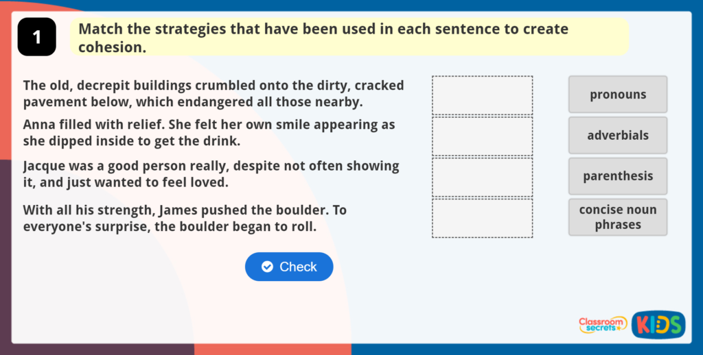Year 5 Building Cohesion Game 2