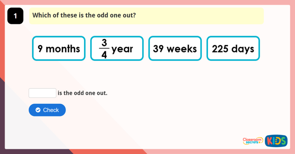 Year 5 Convert Units of Time Game