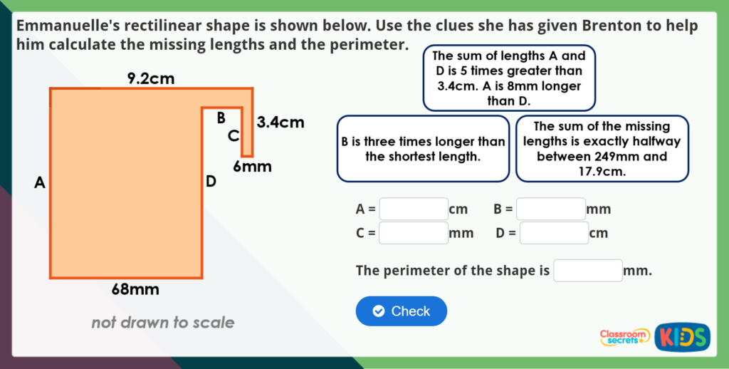 Year 5 Missing Lengths Challenge