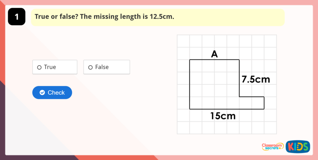 Year 5 Missing Lengths and Angles Game