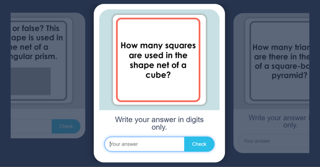 Year 5 Reasoning about 3D shapes activity