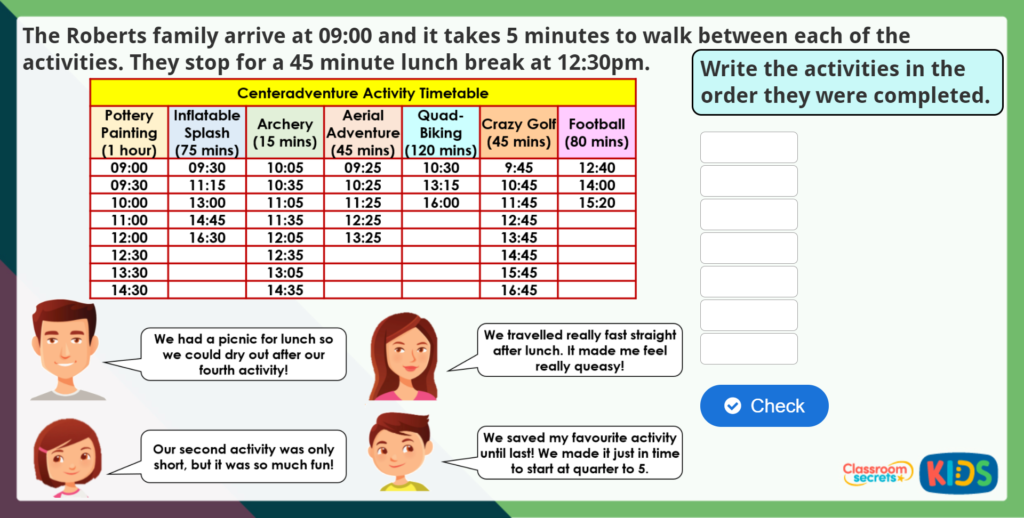 Year 5 Timetables Maths Challenge