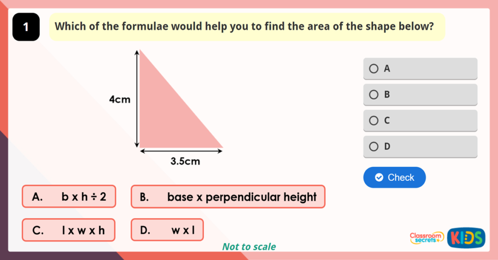 Year 6 Formulae for Area Game