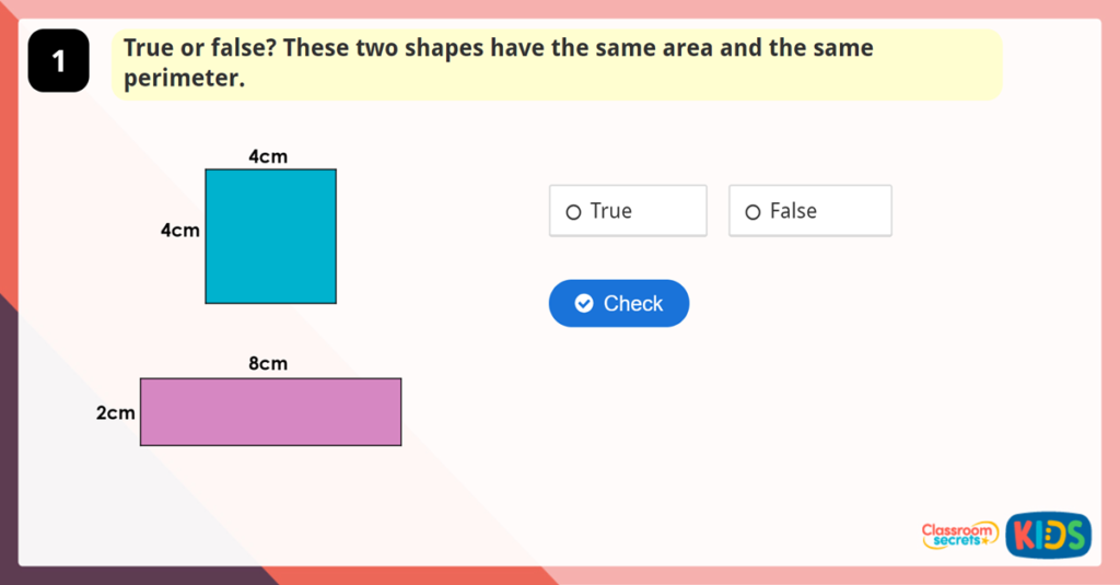 Year 6 Same Area Game