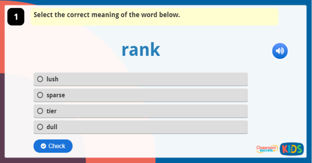 Year 6 Vocabulary Challenge 10