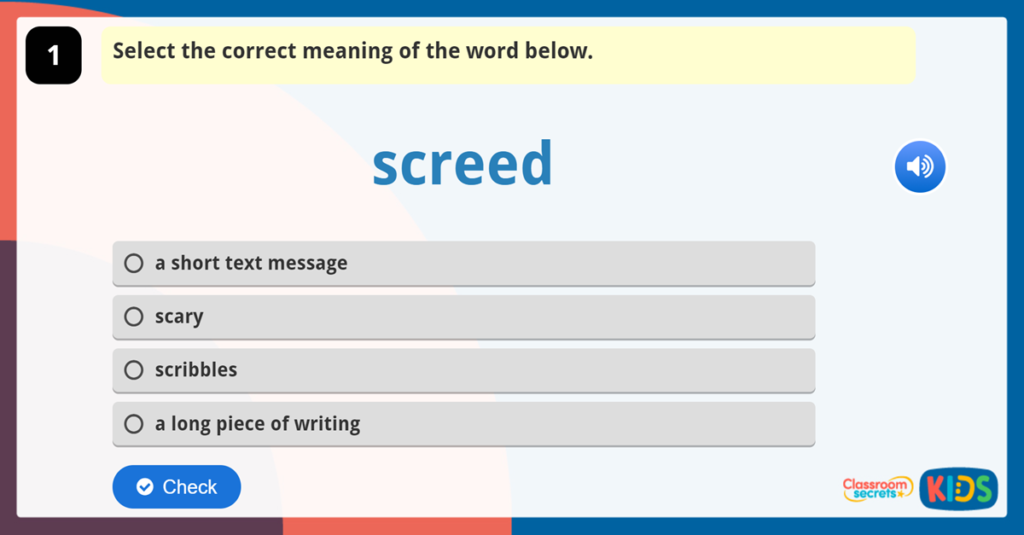 Year 6 Vocabulary Challnge 9