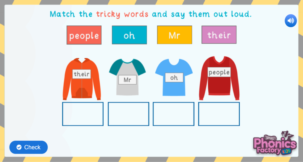 Tricky words phase 5