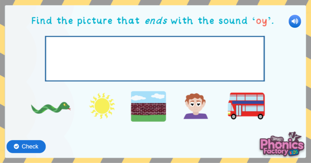 oy sound phonics phase 5