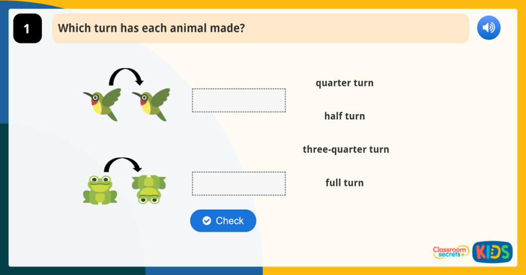 Year 1 Position and Direction Activities