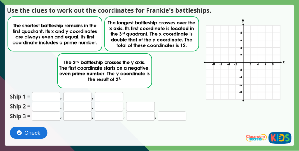Year 6 Four Quadrants Maths Challenge