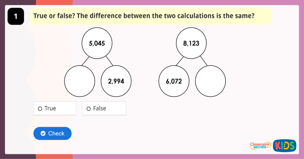 Year 4 Efficient Subtraction Game
