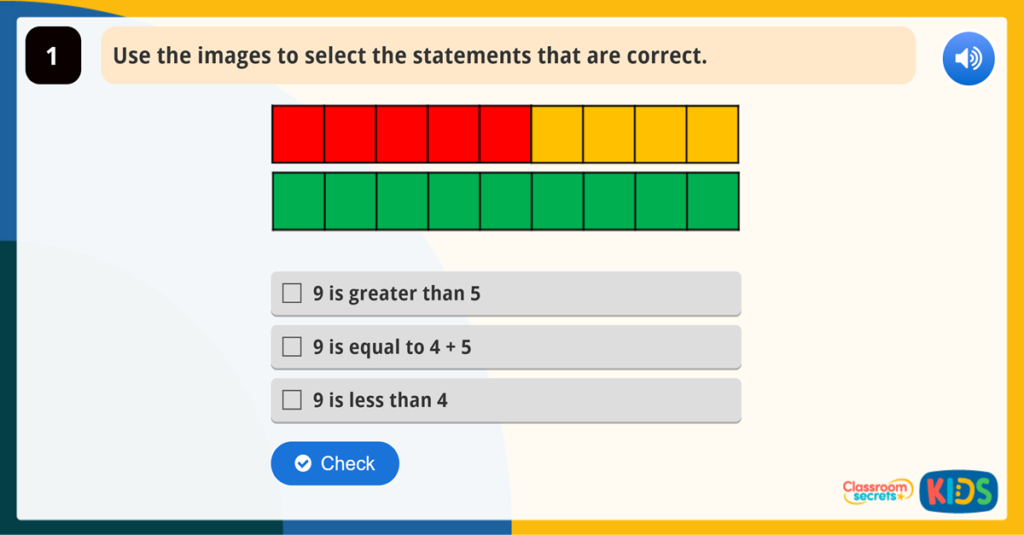 Year 1 Compare Statements 1 Game