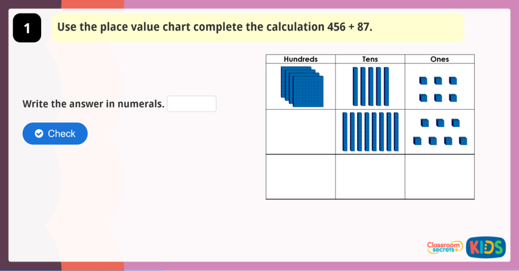 Year 3 Add 2-Digit and 3-Digit Numbers Game