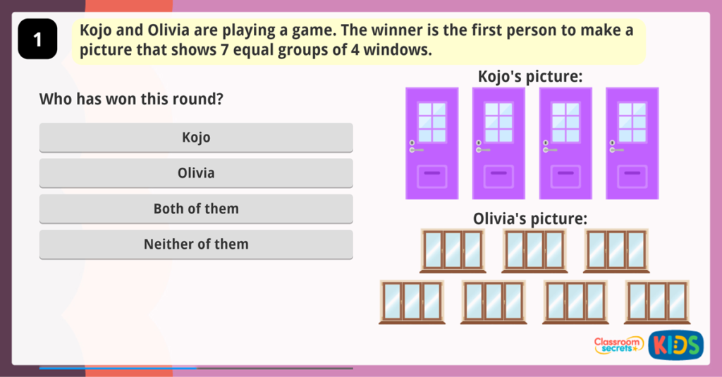 Year 3 Multiplication (Equal Groups) Game