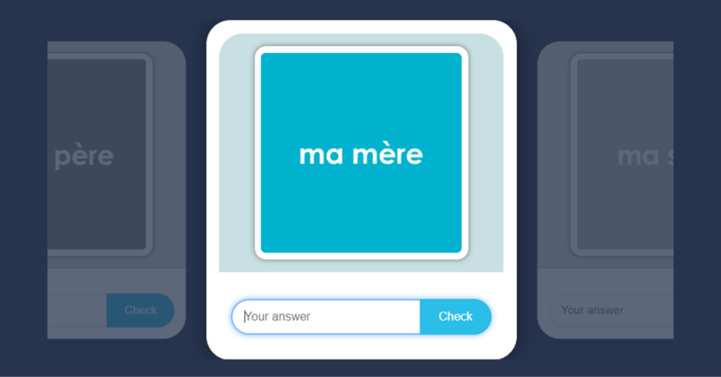 French My Family Flash Cards