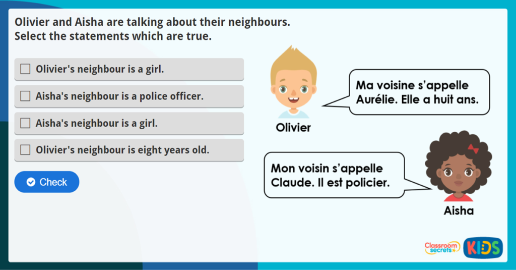 French My Community Activity