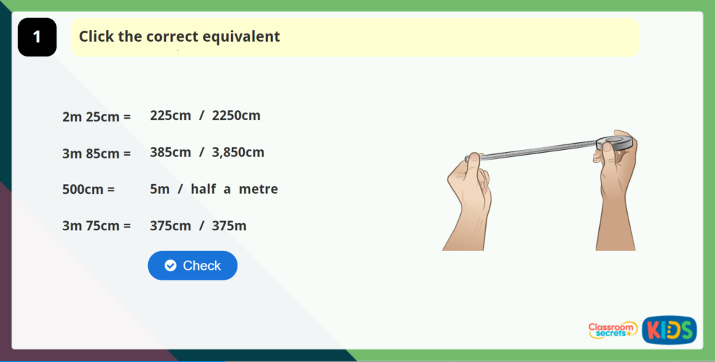 Year 3 Equivalent Lengths Game