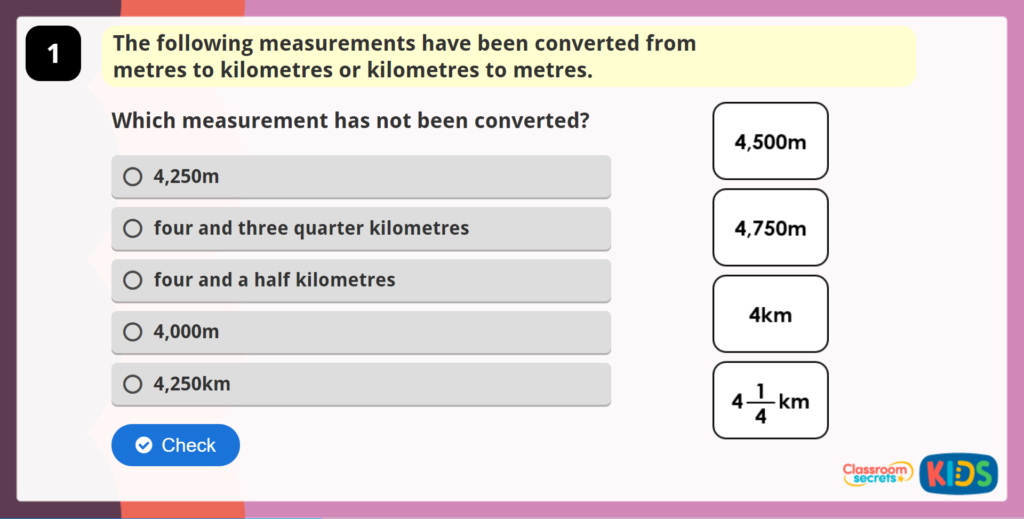 Year 4 Kilometres Game
