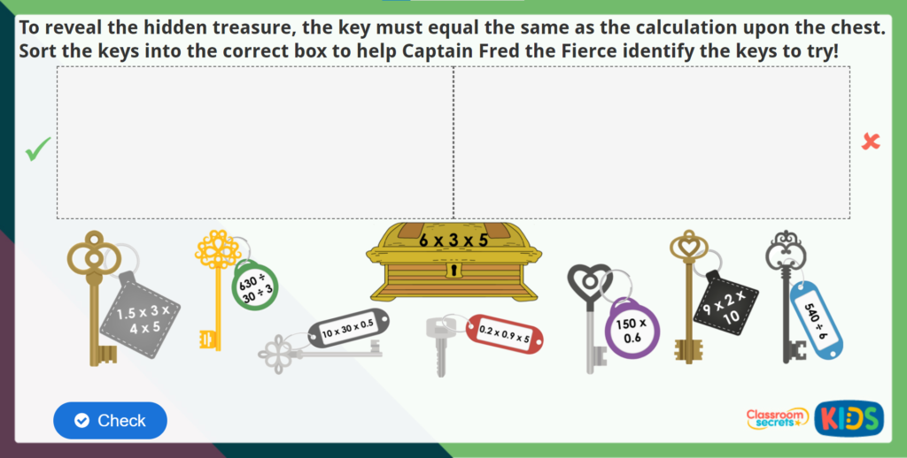 Year 6 Reason from Known Facts Challenge