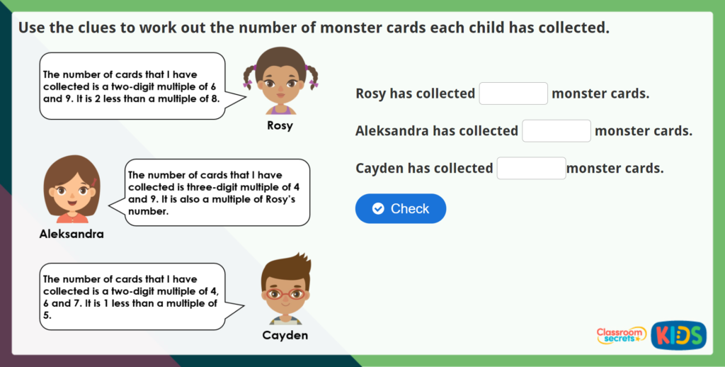 Year 5 Multiples Maths Challenge
