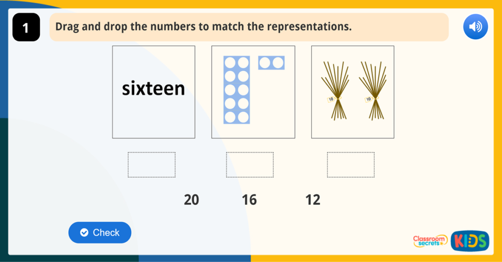 Year 1 Numbers from 11 to 20 Game