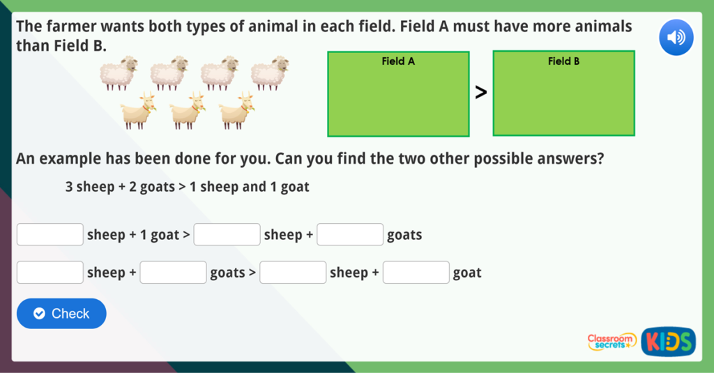 Compare Statements 2 Maths Challenge