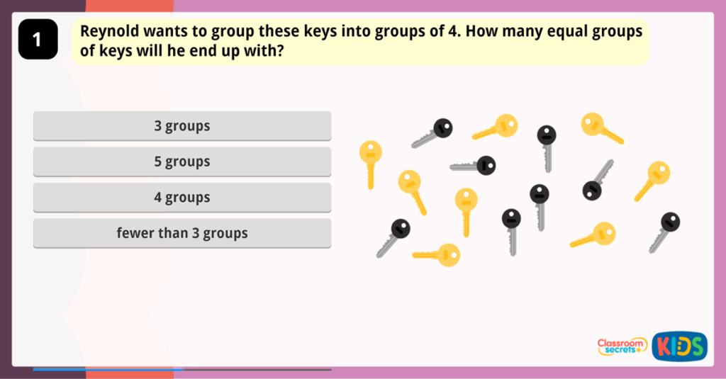 Year 3 Divide by 4 Game