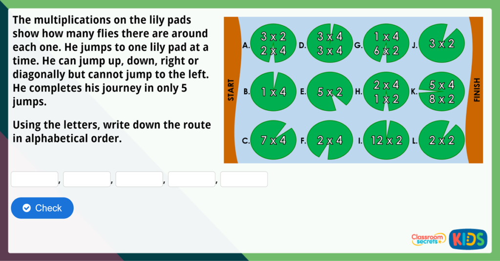 Year 3 The 4 Times Table Maths Challenge