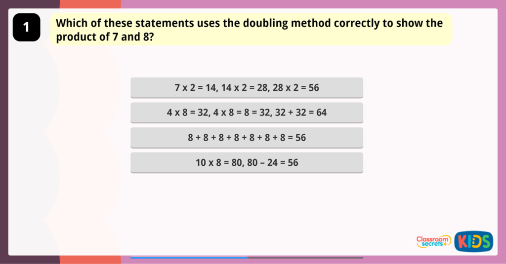 Year 3 Multiply by 8 Game