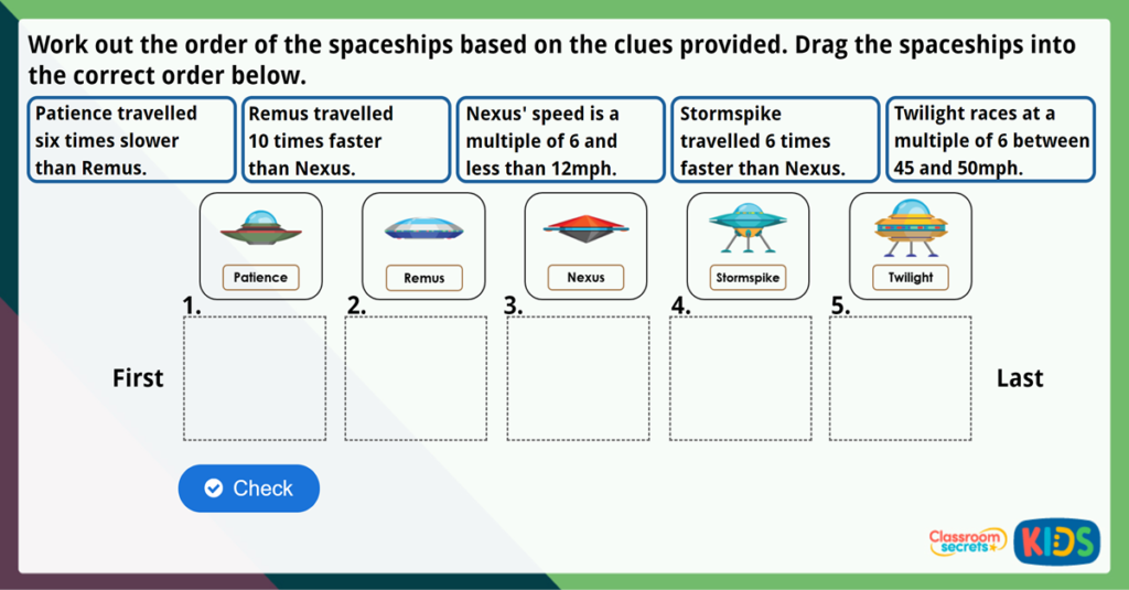 Year 4 6 Times Table and Division Facts Maths Challenge