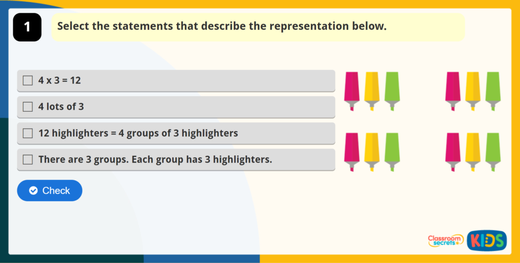 Year 2 Multiplication from Pictures Game