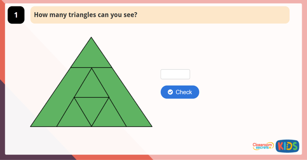 Year 4 Hidden Shapes Activity Image