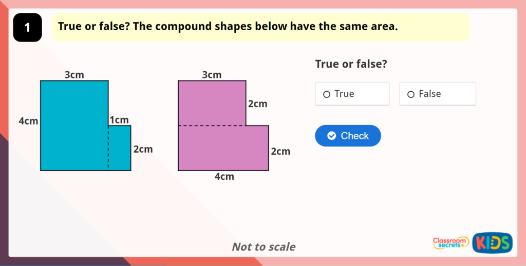 Year 5 Area of Compound Shapes Game