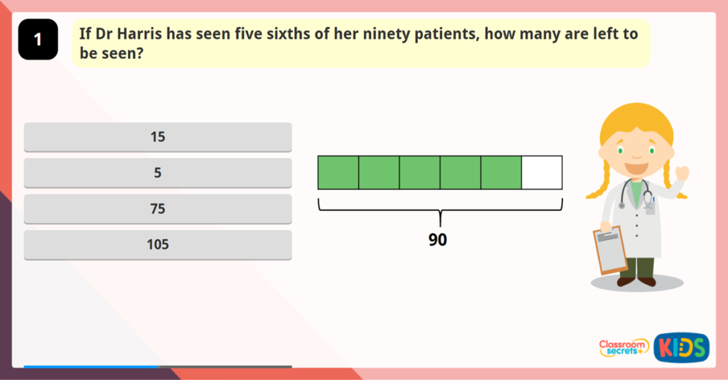 Year 6 Fraction of an Amount Game