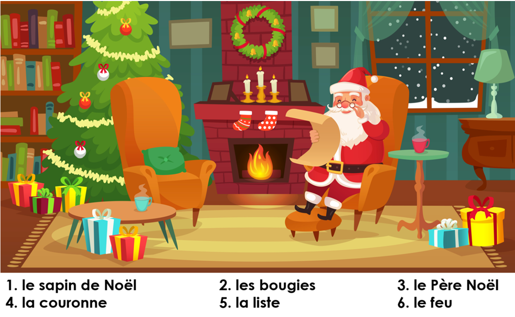 KS2 French Find the Christmas Vocabulary
