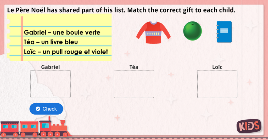 KS2 French Help Père Noël