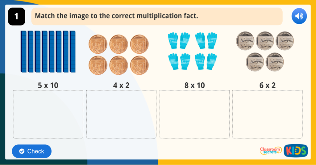 Year 2 Multiplication from Pictures Game