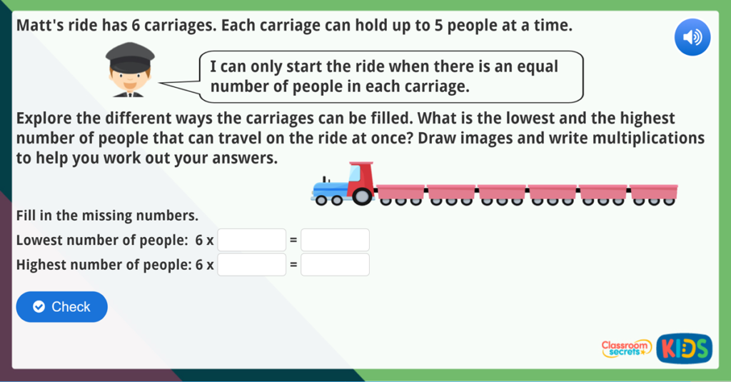 Year 2 Multiplication from Pictures Maths Challenge