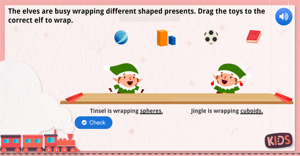 Year 1 Christmas 3D Shapes
