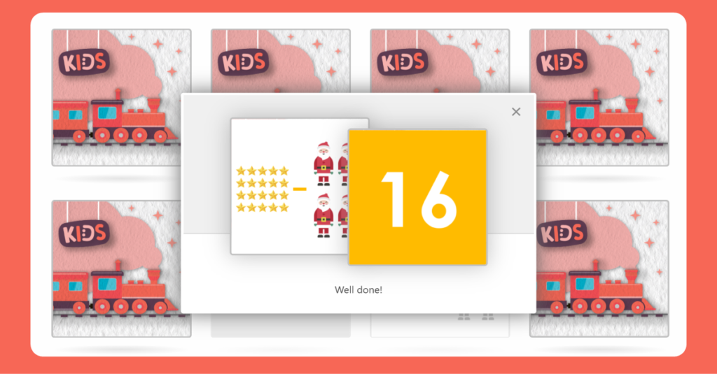 Year 1 Christmas Addition and Subtraction Matching Game