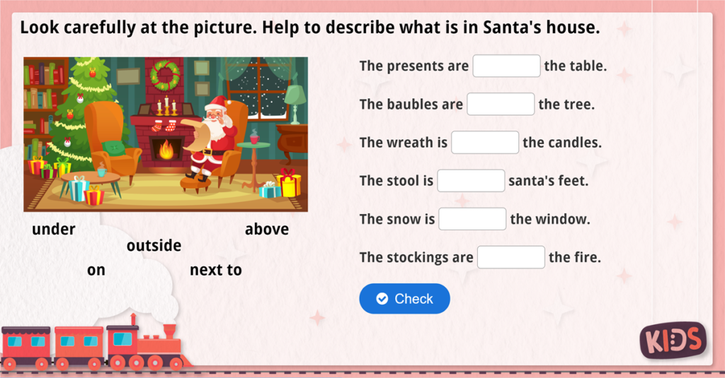 Year 2 Christmas Position and Direction