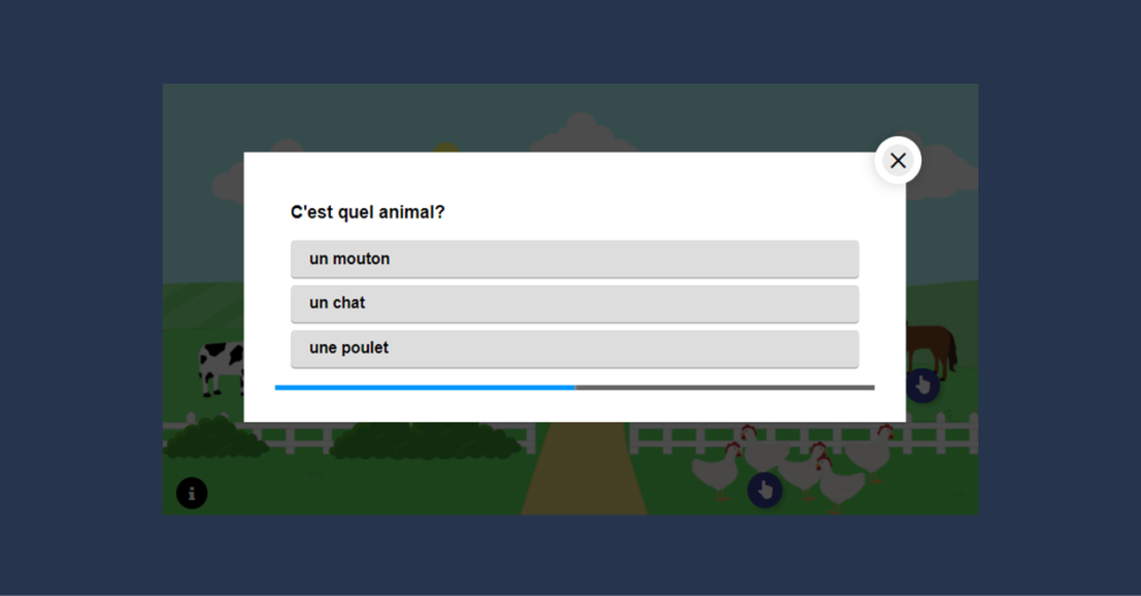 French At the Farm Activity