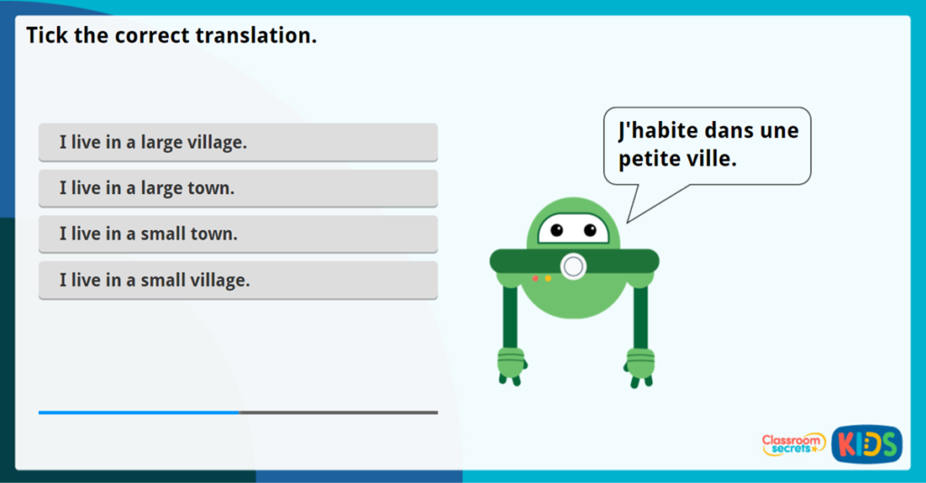 French Where Do You Live? Activity